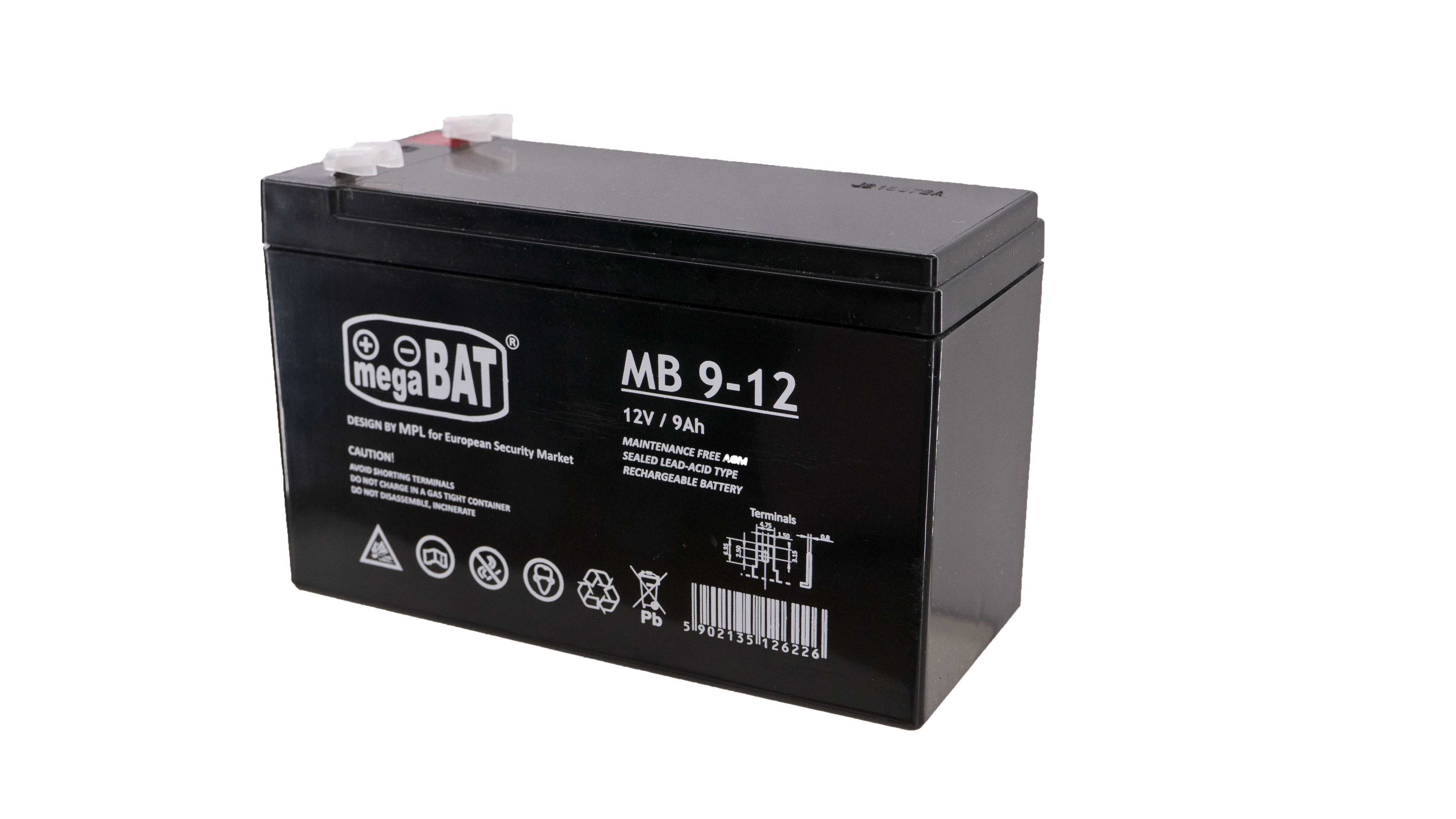 Phasak Batería Plomo-Ácido 12v 9a