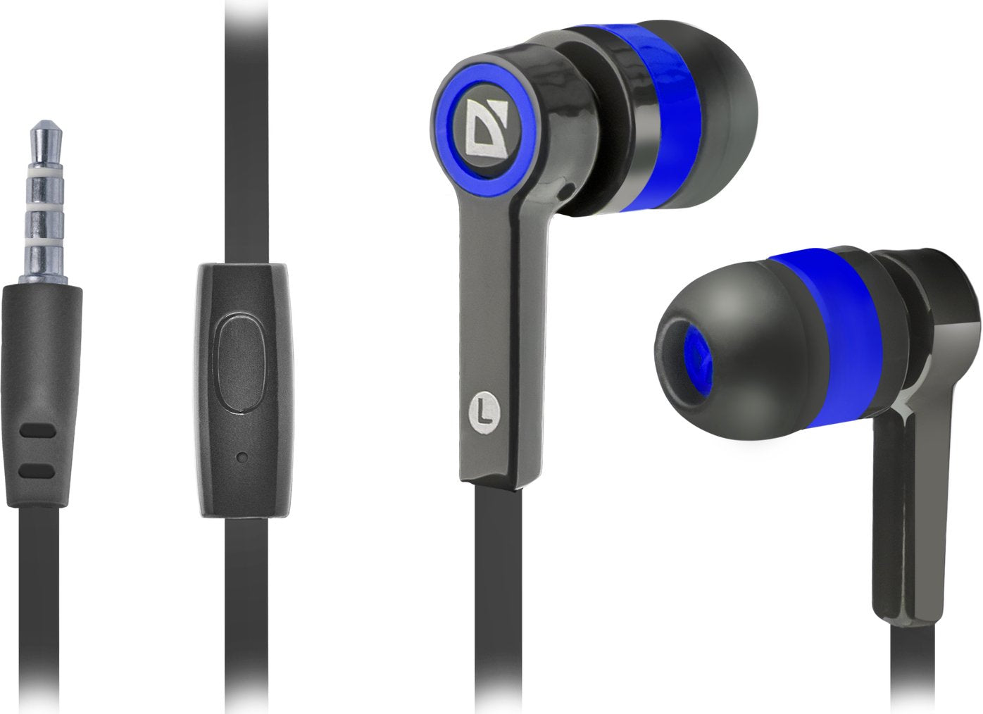 Auriculares Defender Pulse-420  Alámbrico Dentro De Oído Negro, Azul