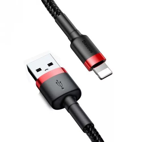 Cable Baseus Calklf-C19 (Lightning M - Usb 2.0 M; 2m; Black And Red Color)