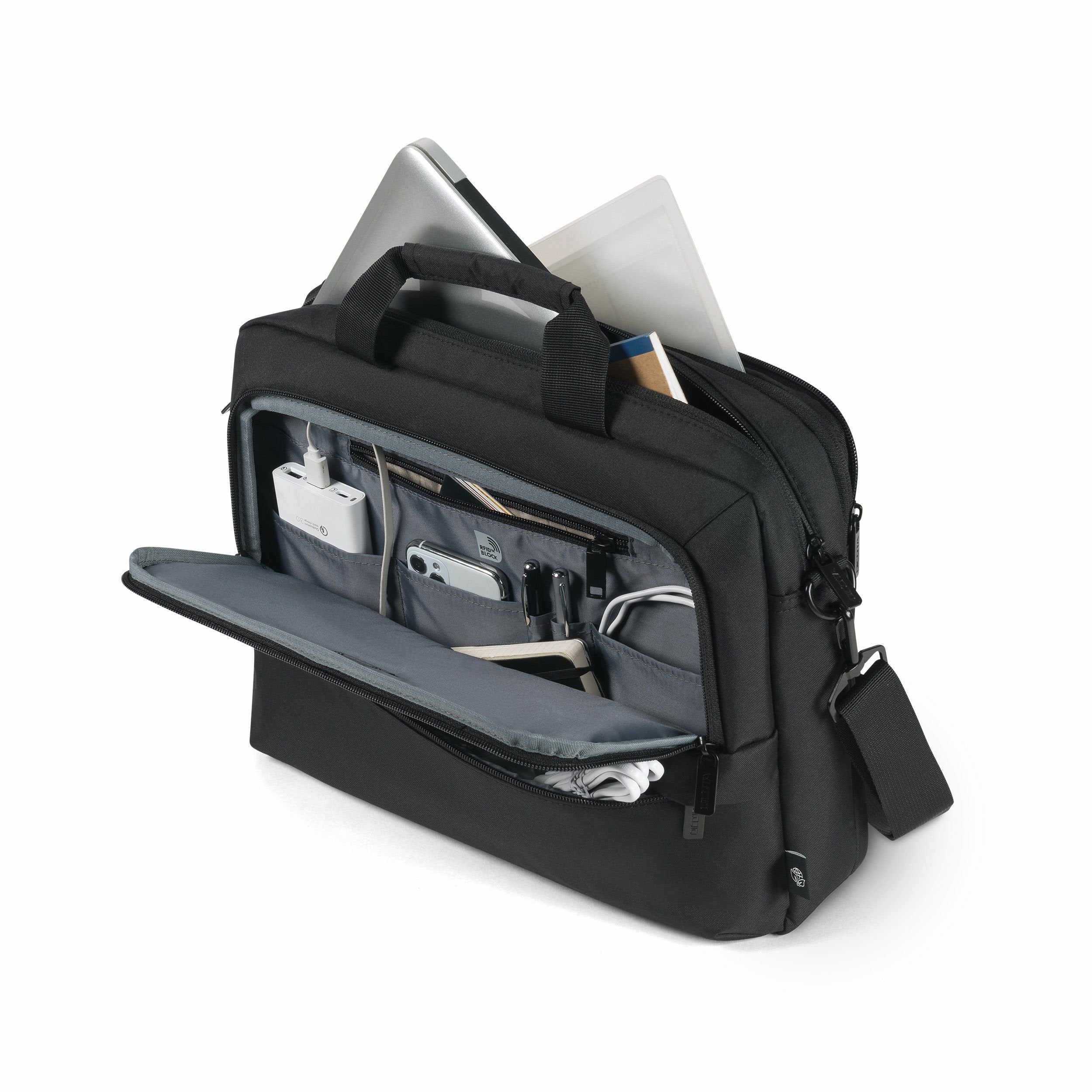 EAN 7640239421080 - DICOTA D32033-RPET maletines para portátil 35,8 cm (14.1") Maletín Negro imagen 3