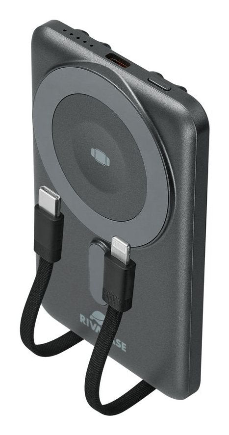EAN 4260709014951 - Rivacase VA2607 batería externa Polímero de litio 5000 mAh Cargador inalámbrico Negro, Gris imagen 9