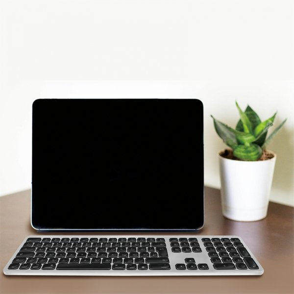 Teclado Aleman Logilink Id0206  Bluetooth Gris