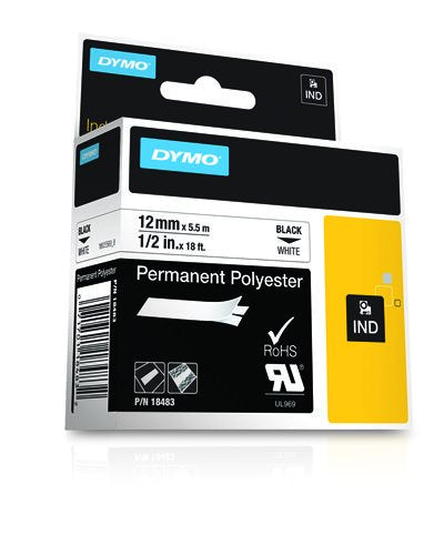 EAN 0071701184832 - DYMO 18483 cinta para impresora de etiquetas Negro sobre blanco imagen 3