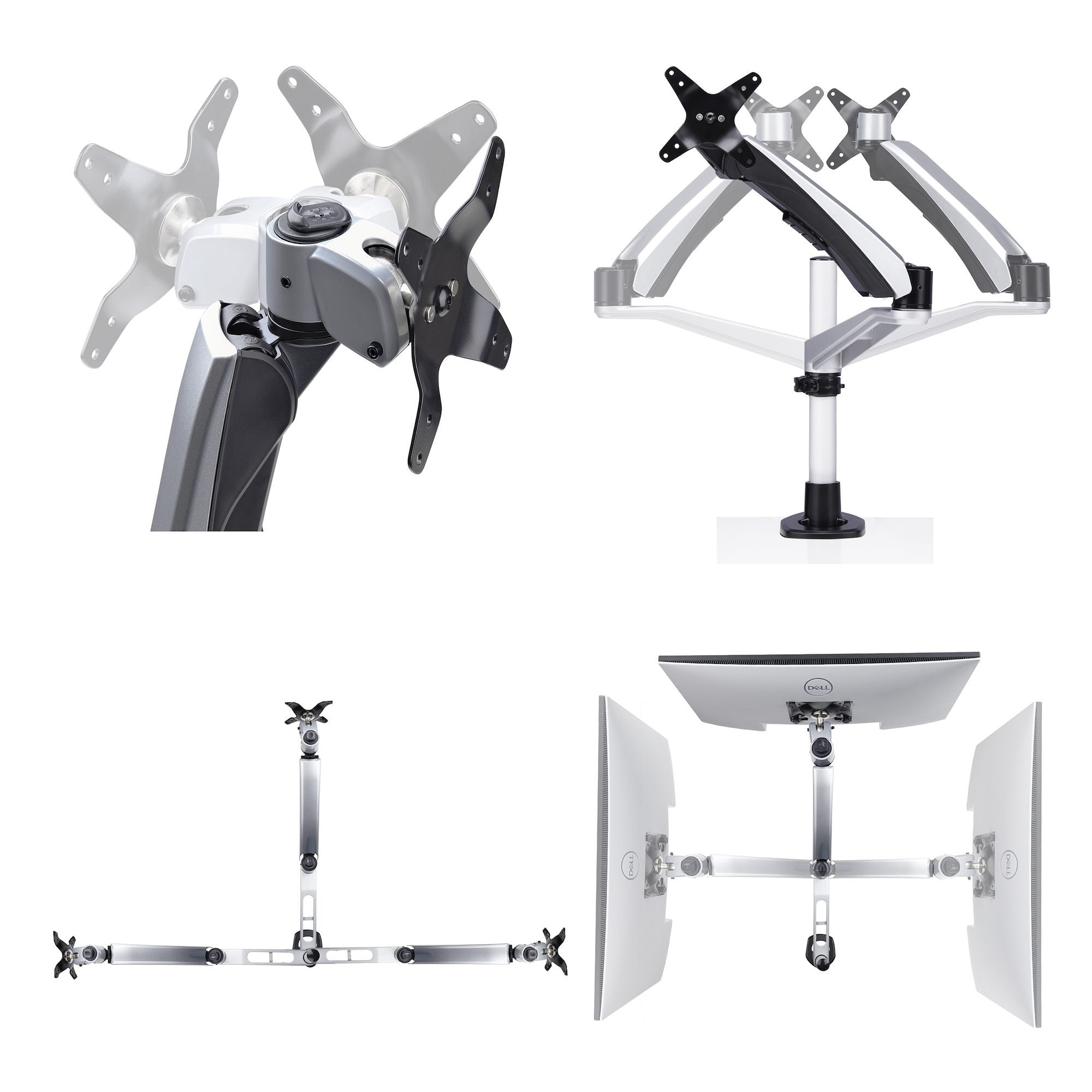 EAN 0065030902045 - StarTech.com 1MP1ACG-MONITOR-ARM soporte para monitor 76,2 cm (30") Negro, Plata imagen 10