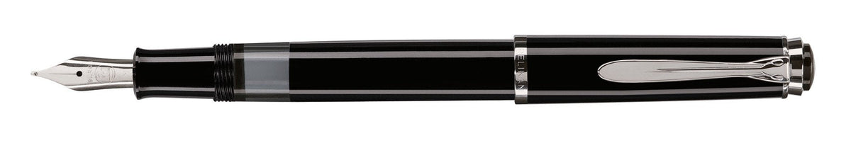 Pelikan M205 Pluma Estilográfica Sistema De Llenado Integrado Negro, Acero Inoxidable