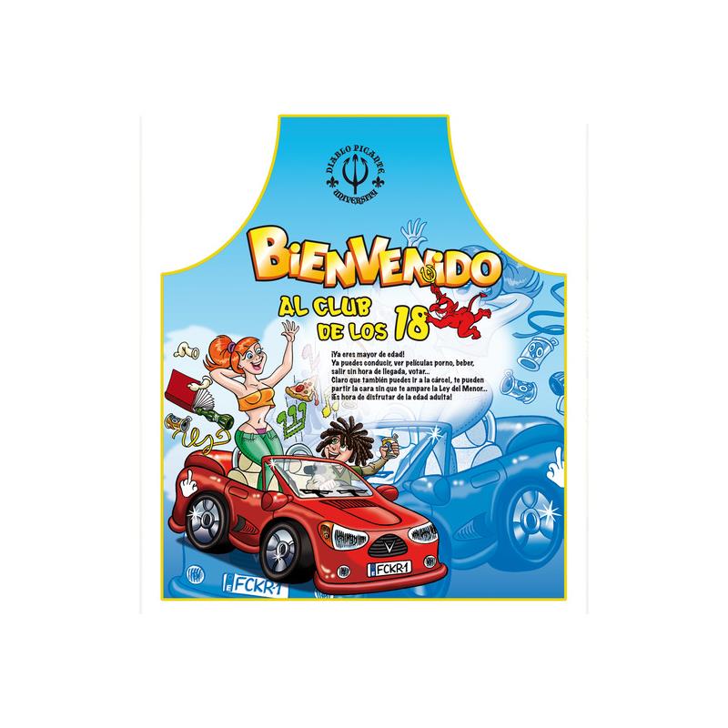 Diablo Picante - Delantal 18 Años Texto Español