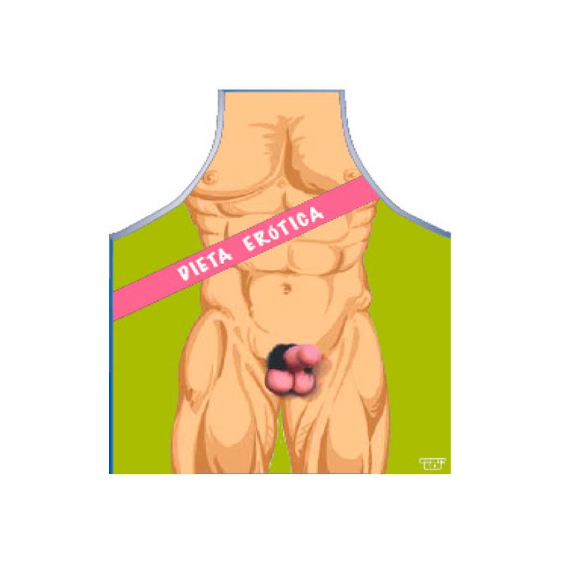 Diablo Picante - Delantal Dieta Erotica Hombre