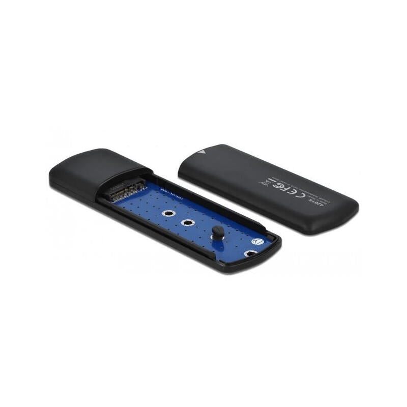 Delock 42615 Caja Para Disco Duro Externo M.2 Caja Externa Para Unidad De Estado Sólido (Ssd) Negro