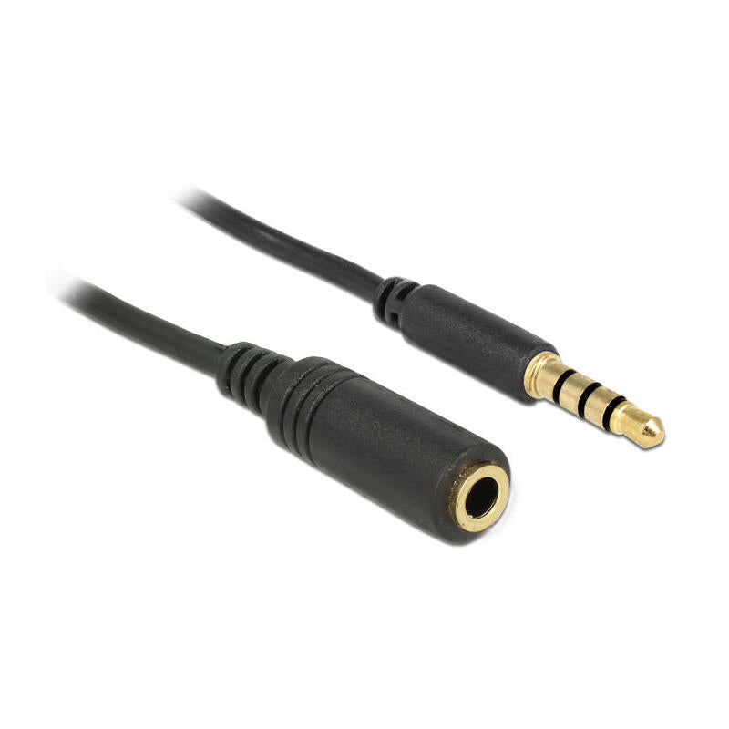Delock  Cable De Audio Jack 3,5mm -> 3,5mm M/H 0.50m 4pin