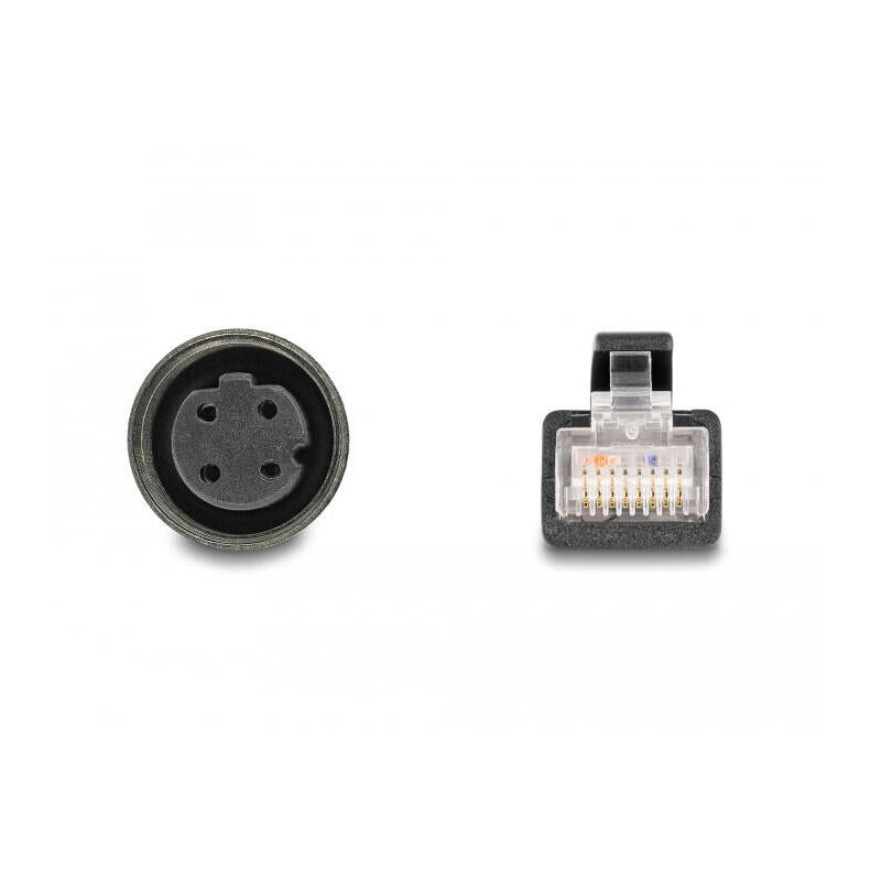 Delock Cable De Red M12 D-Kodiert 4 Pin Hembra A Rj45 Macho 50 Cm