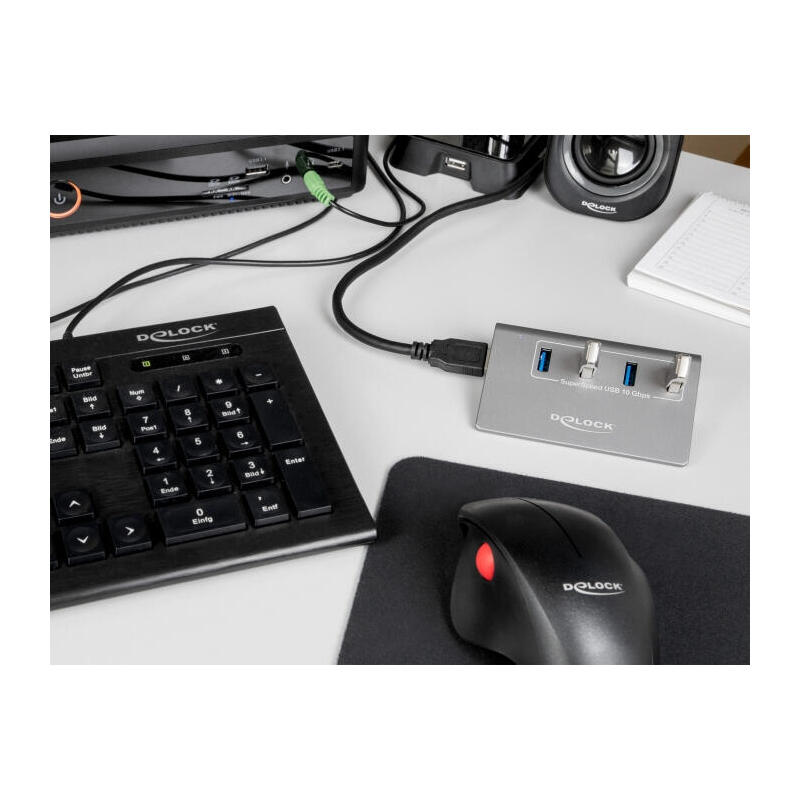 Delock Concentrador Usb 3.2 Gen 2 Con 4 Puertos Usb Tipo-A