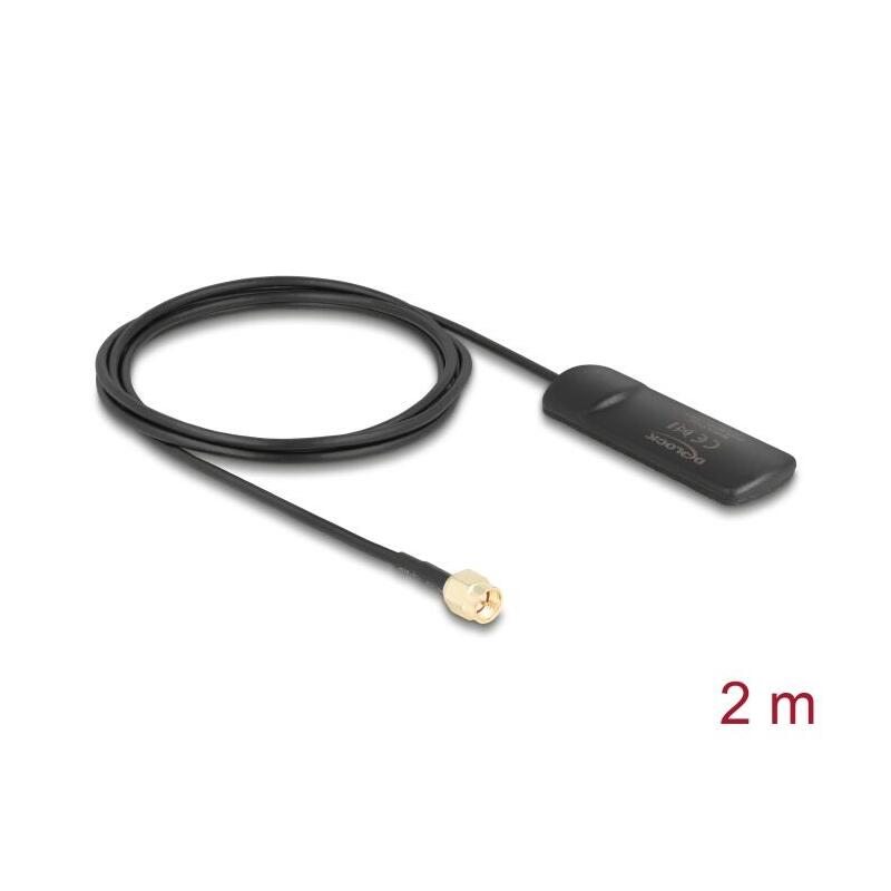 Delock Gsm Umts Lte Wlan 2,4 Ghz Antena Sma Macho 2 Dbi Omnidireccional Starr