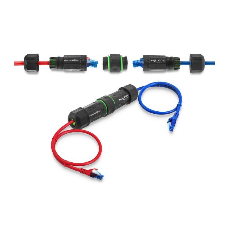 Delock Kabelverbinder Rj45 Hembra A Rj45 Hembra Cat.6 Con M16 Gewinde