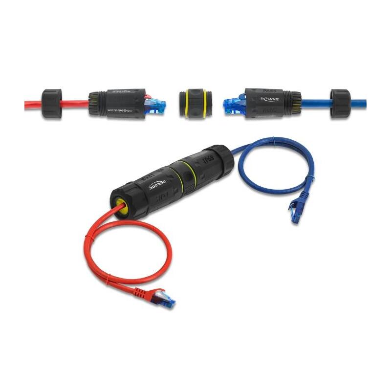 Delock Kabelverbinder Rj45 Hembra A Rj45 Hembra Con M23 Gewinde