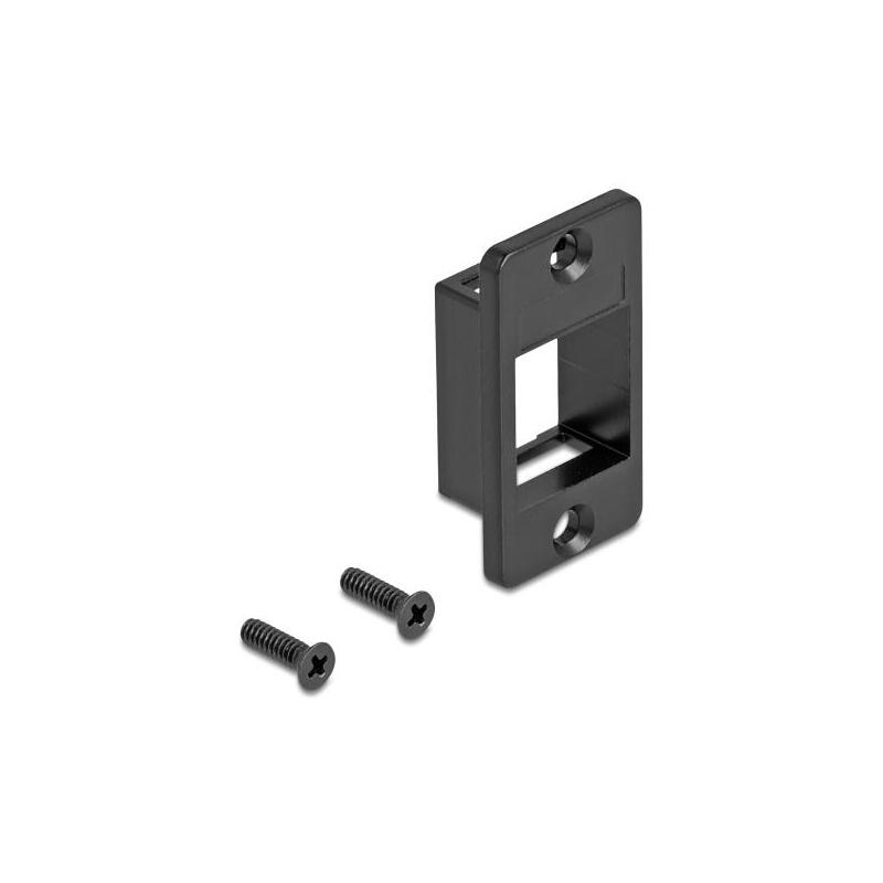 Delock Keystone Halterung Para Gehäuse Y Panel Mount Konisch Negro
