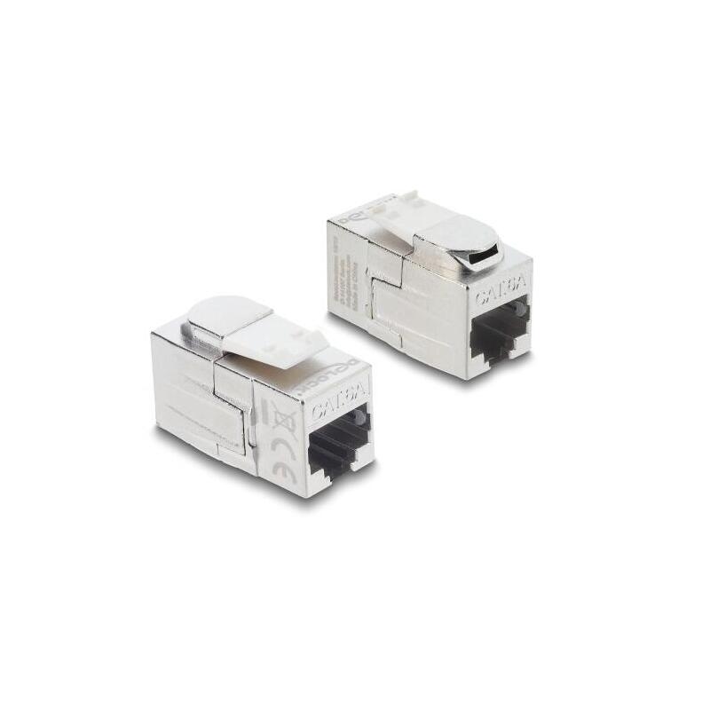 Delock Keystone Modulokupplung Rj45 Hembra A Rj45 Hembra Cat.6a Geschirmt