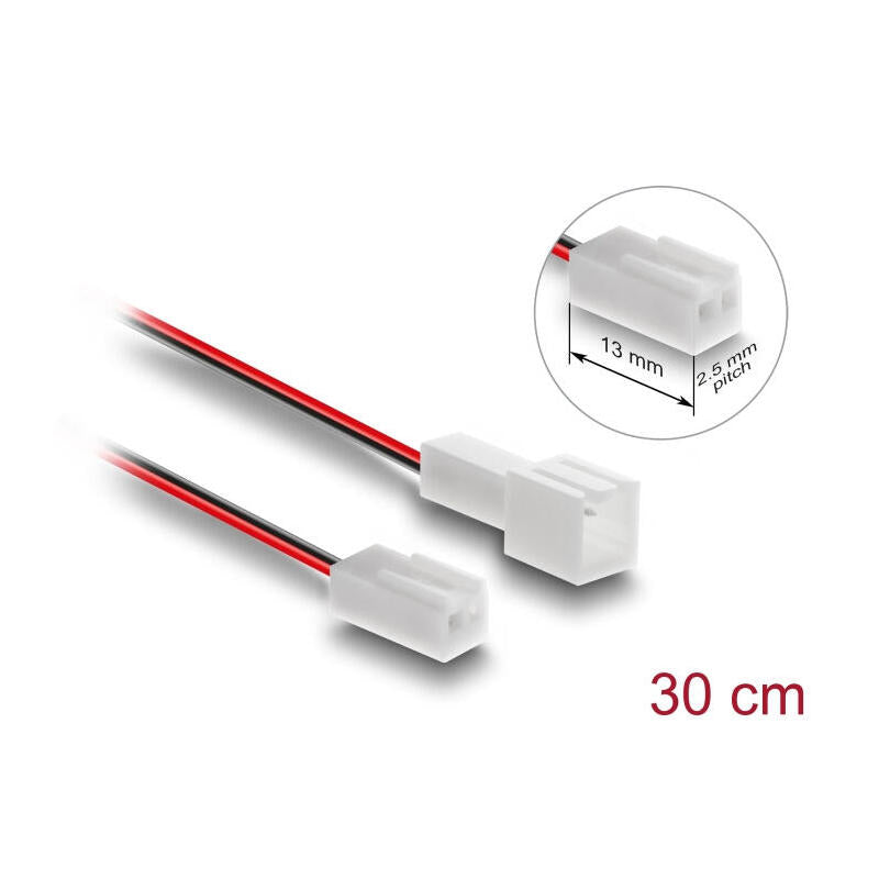 Delock Lüfter Cable De Extensión Macho A Hembra 2 Pin30 Cm