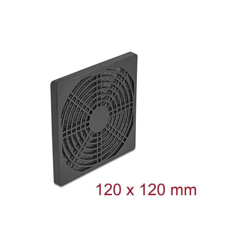 Delock Lüftergitter Con Staubfilter 120 X 120 Mm Negro