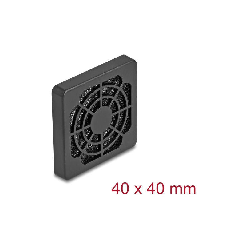 Delock Lüftergitter Con Staubfilter 40 X 40 Mm Negro