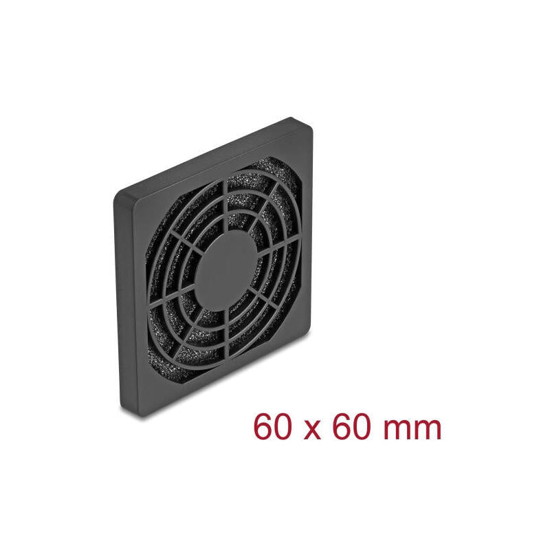Delock Lüftergitter Con Staubfilter 60 X 60 Mm Negro