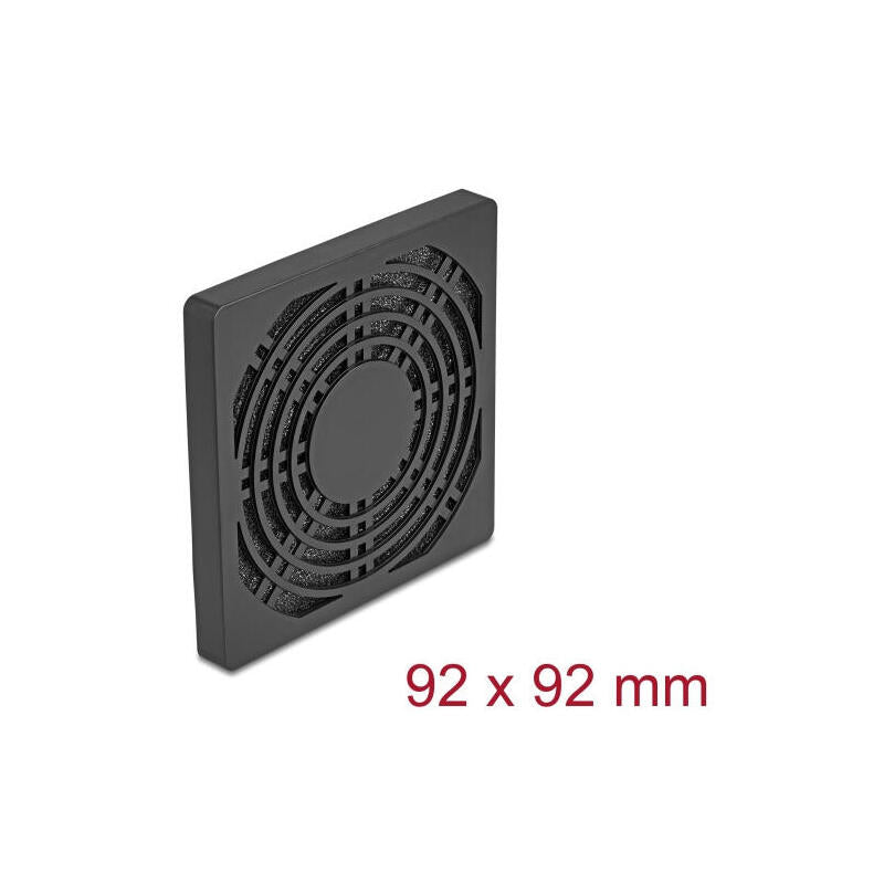 Delock Lüftergitter Con Staubfilter 92 X 92 Mm Negro