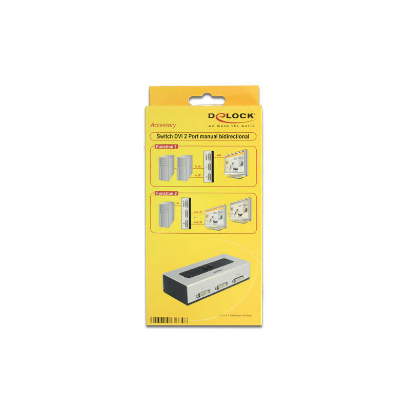 Delock Switch  Dvi  2-Puertos Manual Bidireccional - 87664