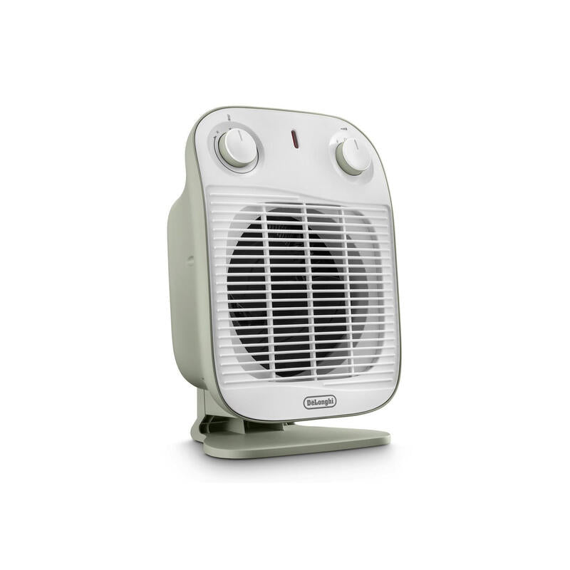 Delonghi Hfs50b20.Gr Interior Verde, Blanco 2000 W Ventilador Eléctrico, Termoventiladores Verde, Ventilador Eléctrico, Ip21, Interior, Escritorio, Piso, Mesa, Verde, Blanco, Giratorio