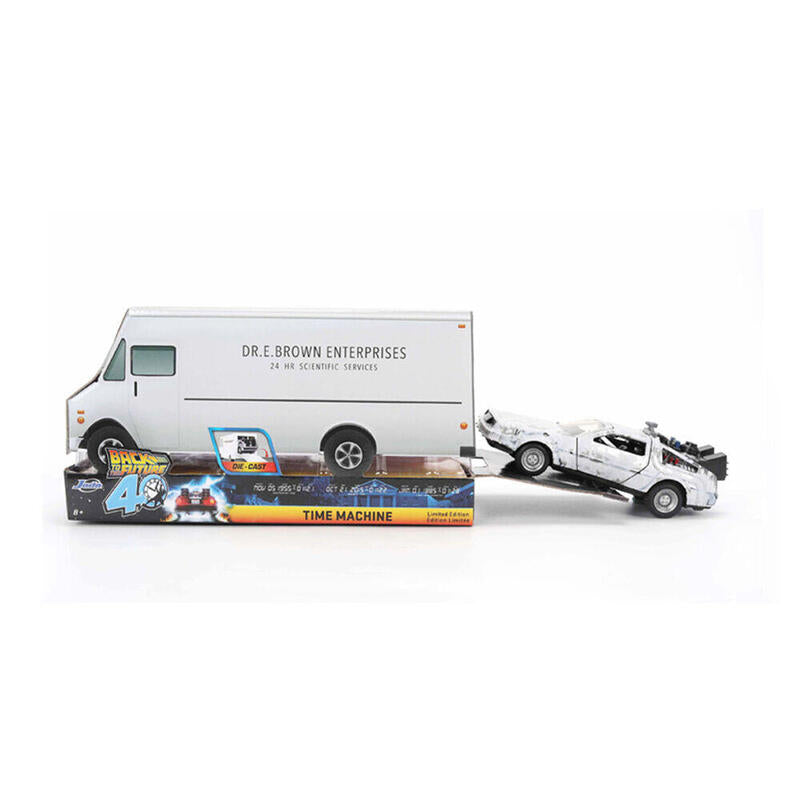 Delorean Frozen 40 Aniversario Vehiculo 1/32 Scale Back To The Future Hollywood Rides