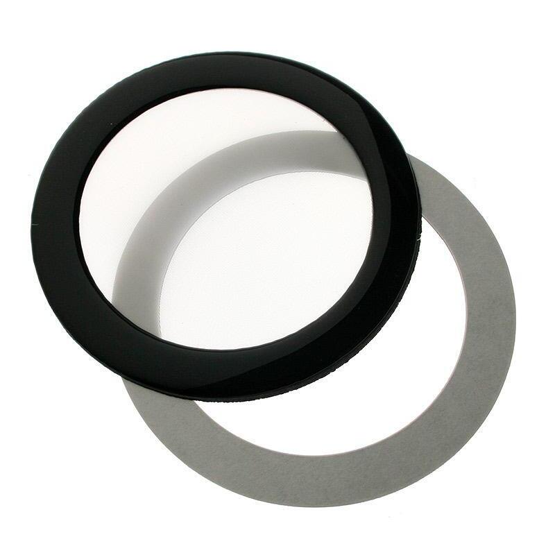 Demciflex Dust Filter 80mm Round - Black/White