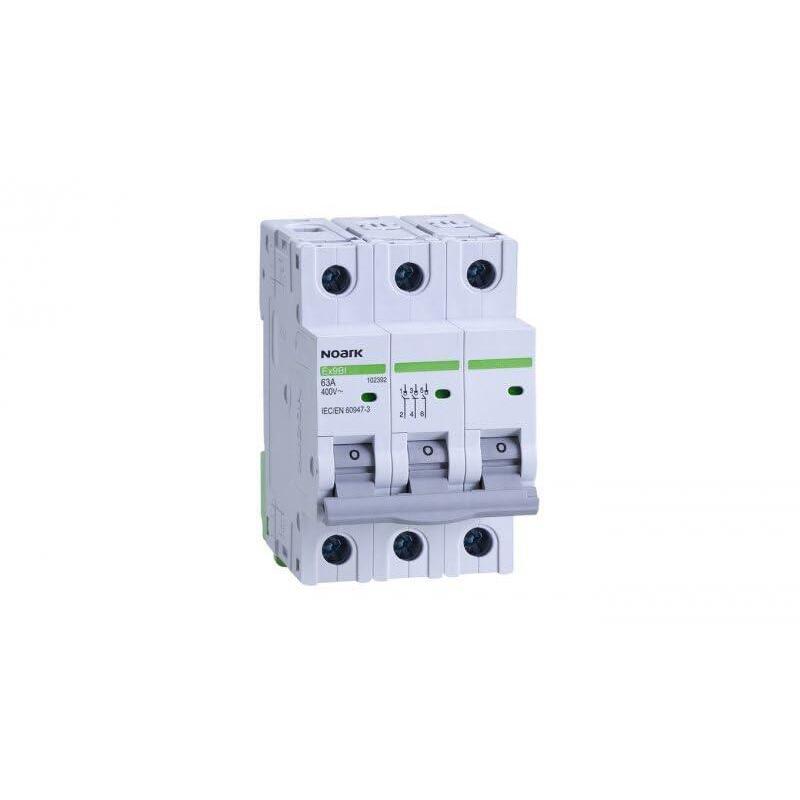 Desconectador Aislante Noark, Ancho 3 Módulos, 3 Polos, 63a