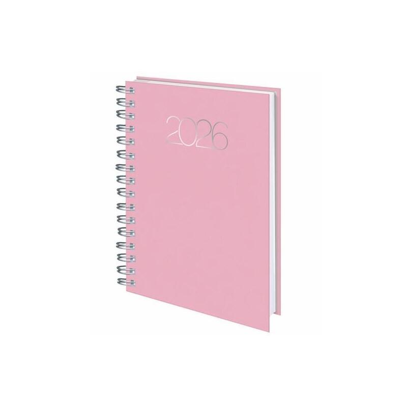 Deusto Dietario-D08 Base Wire'O 58-Premium 14.1x20.5cm Dp B23-Rosa 2026