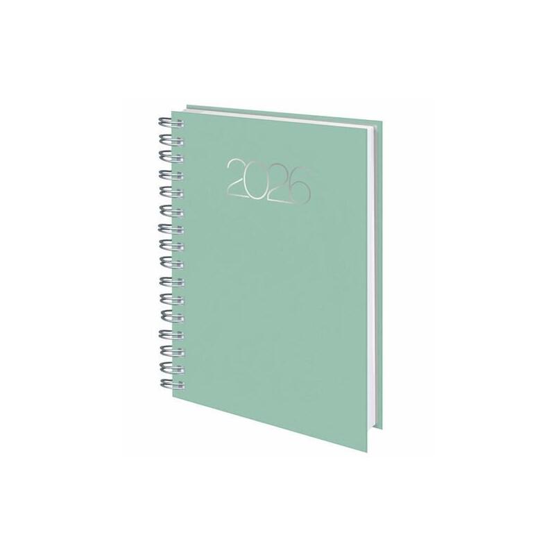 Deusto Dietario-D08 Base Wire'O 58-Premium 14.1x20.5cm Dp B26-Verde 2026