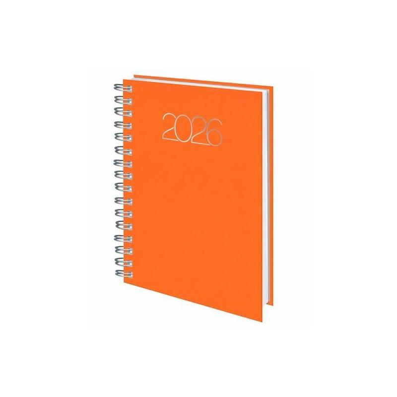 Deusto Dietario-D08 Base Wire'O 58-Premium 14.1x20.5cm Dp B35-Naranja 2026