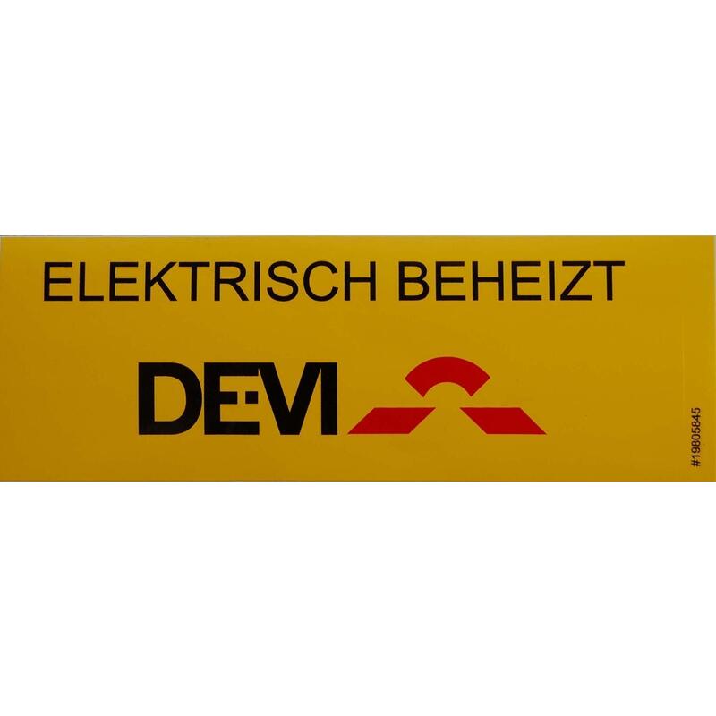 Devi 19-805845 Kennzeichnungsaufkleber -Eléctrico Beheizt-