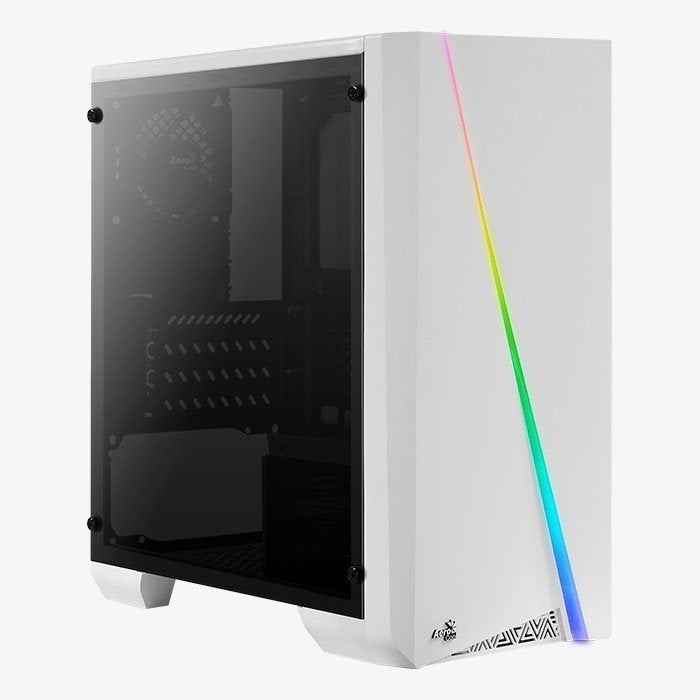 Caja Pc Aerocool White Semitorre Cylonminiw Blanca 1*Usb 3.0/1*Usb 2.0 Audio+Micro Hd Microatx/Mini Atx