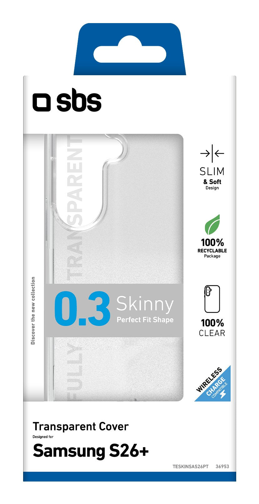 Sbs Skinny Cover Galaxy S26+ Transparent
