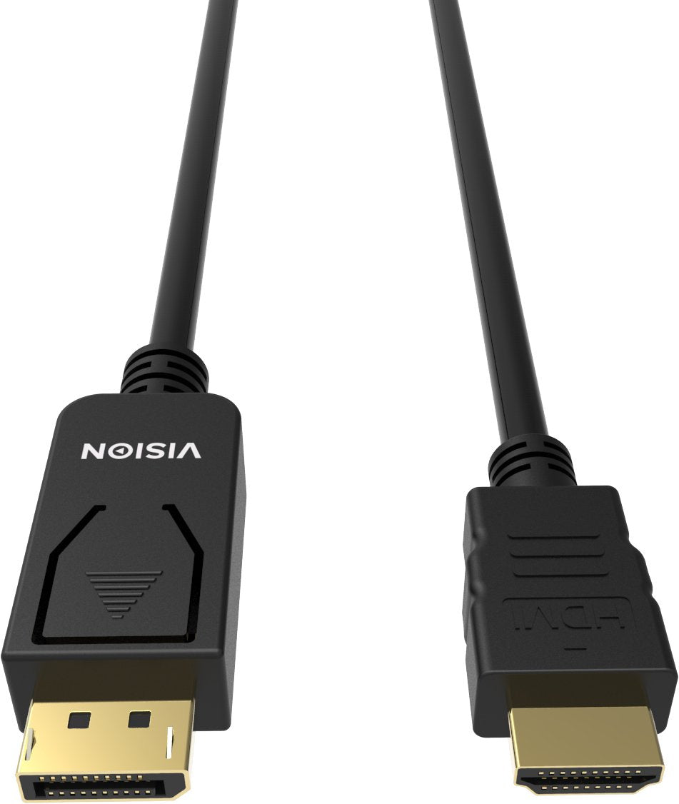 Vision Tc 1mdphdmi/Bl Adaptador De Cable De Vídeo 1 M Displayport Hdmi Tipo A [Estándar] Negro