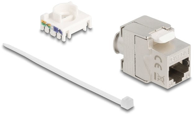 Keystone Modul Slim Rj45 Buchse Zu Lsa Cat.6a Geschirmt 180° Werkzeugfrei