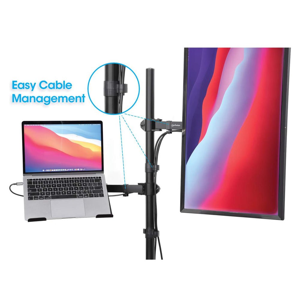 EAN 0766623462136 - Manhattan 462136 soporte para monitor 81,3 cm (32") Negro imagen 9