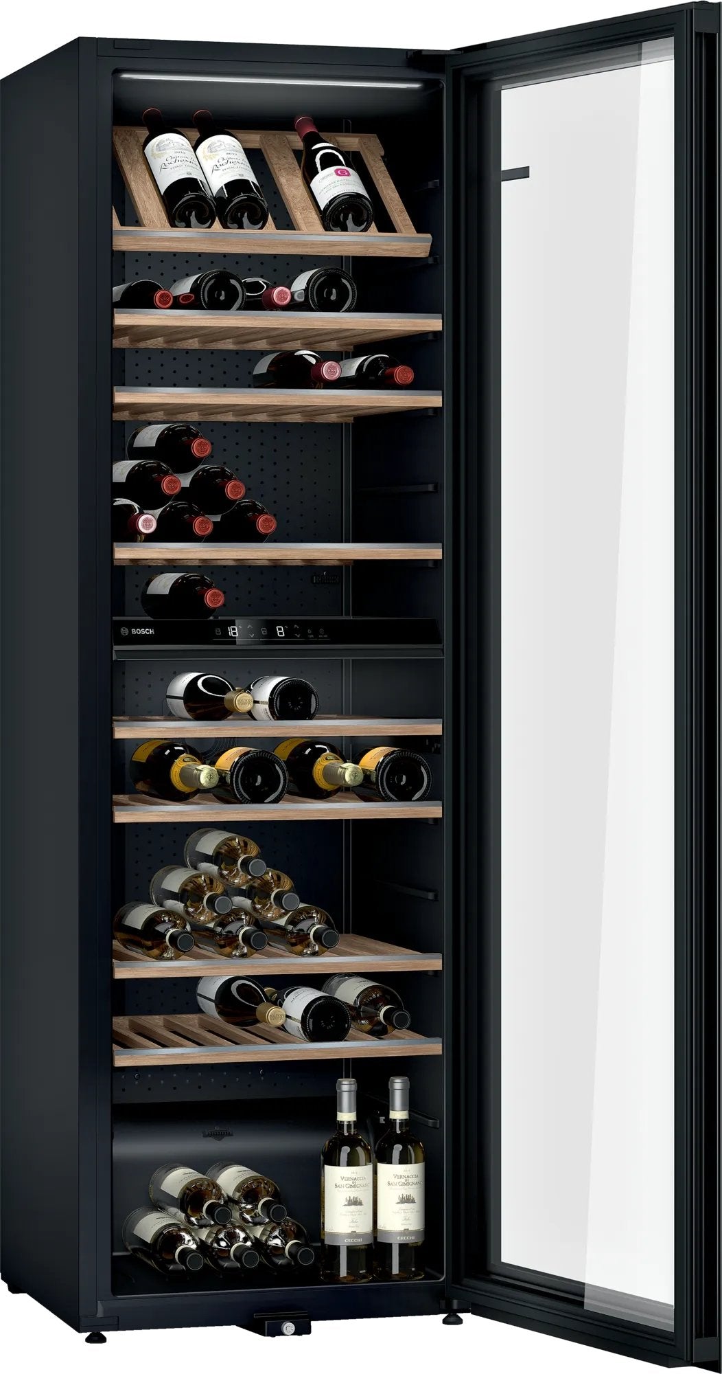Vinoteca Bosch Hogar Serie Kwk36abga  6, Negra, 2 Zonas De Temperatura Kwk36abga