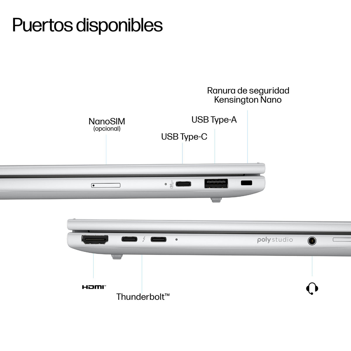 EAN 0821844605493 - HP EliteBook 8 G1i 14 inch Notebook Next Gen AI PC Wolf Pro Security Edition Copilot+ PC Intel Core Ultra imagen 3
