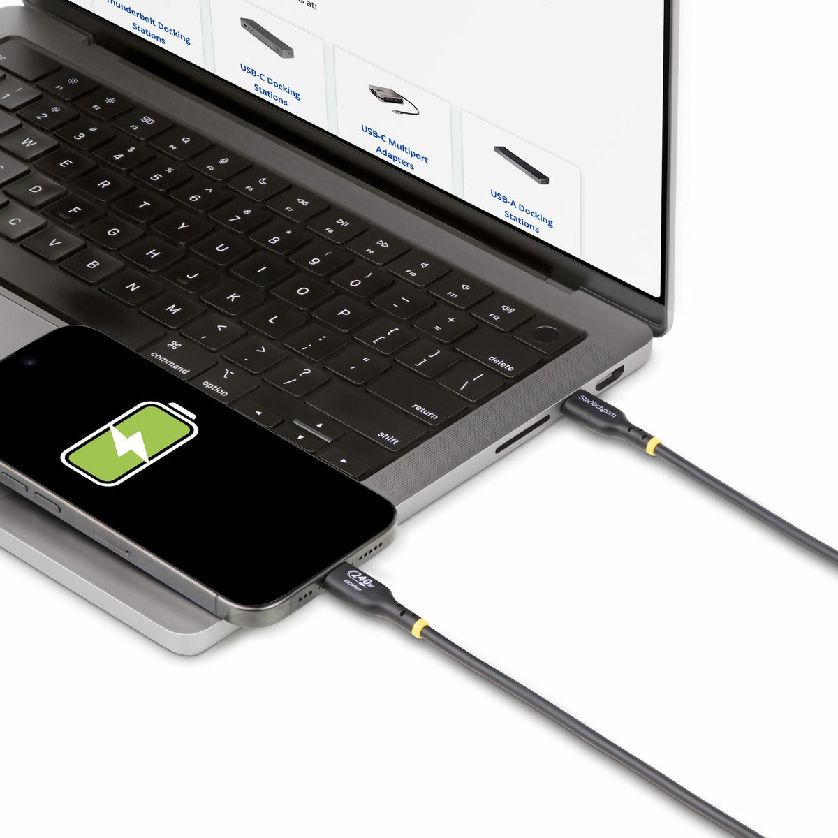 EAN 0065030909181 - StarTech.com USB2EPR3M cable USB USB 2.0 USB C 0,48 Gbit/s Negro imagen 7