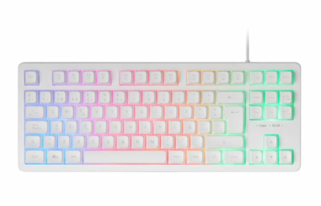 Mars Gaming Mk023 Teclado Gaming - Tenkeyless - H-Mech Red - Iluminacion Frgb - Anti-Ghosting - Compatible Con Windows,