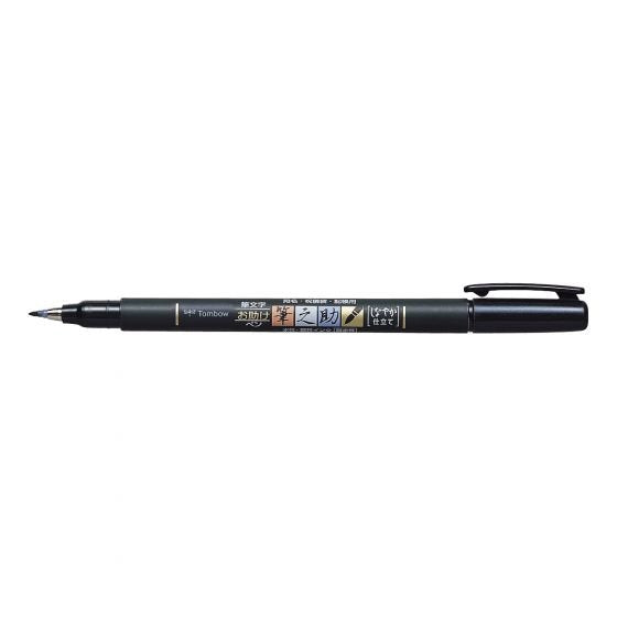 Tombow Fudenosuke Rotuladores Caligrafía Punta Elástica Dura Estuche De 6 C/Surtidos Neón
