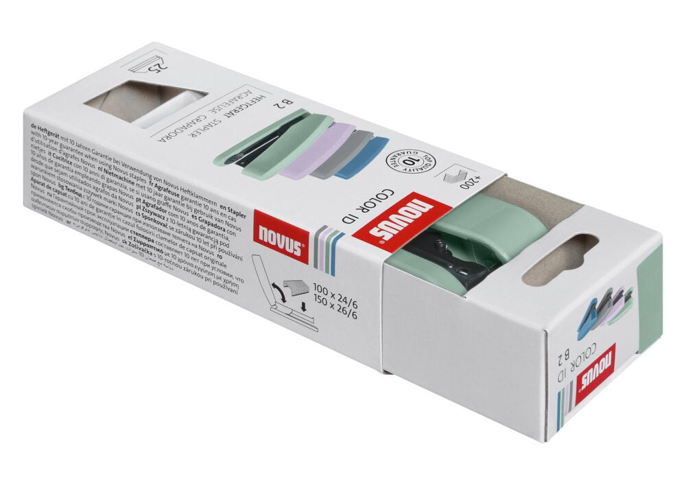 Novus Grapadora B2 Colorid 2.0 24/6 Din Super Verde Mint
