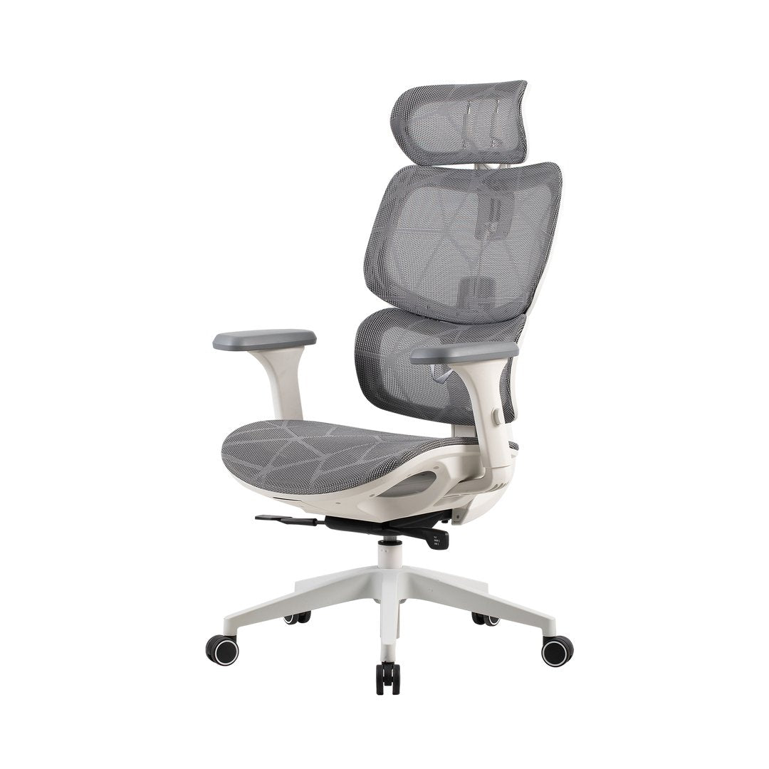 Silla De Oficina  Onex Ventra Premium De Malla, Blanca
