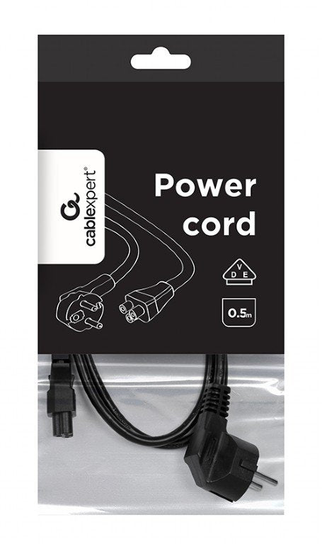 EAN 8716309129855 - Gembird PC-186-ML12-0.5M cable de transmisión Negro 0,5 m CEE 7/7 C5 acoplador imagen 4