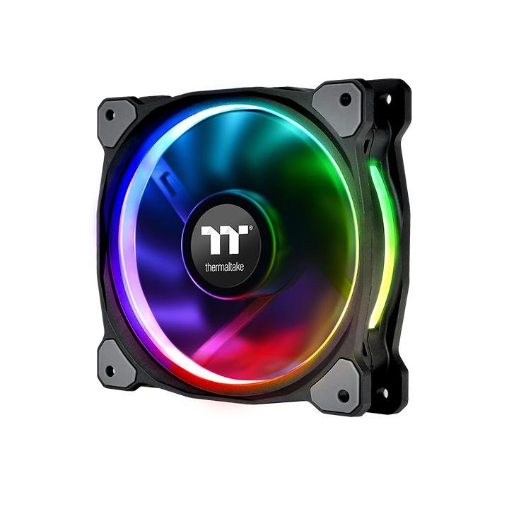 Thermaltake Riing Plus 12 Rgb Kit 3x Ventilador + 3x Lumi Cl-F076-Pl12sw-A