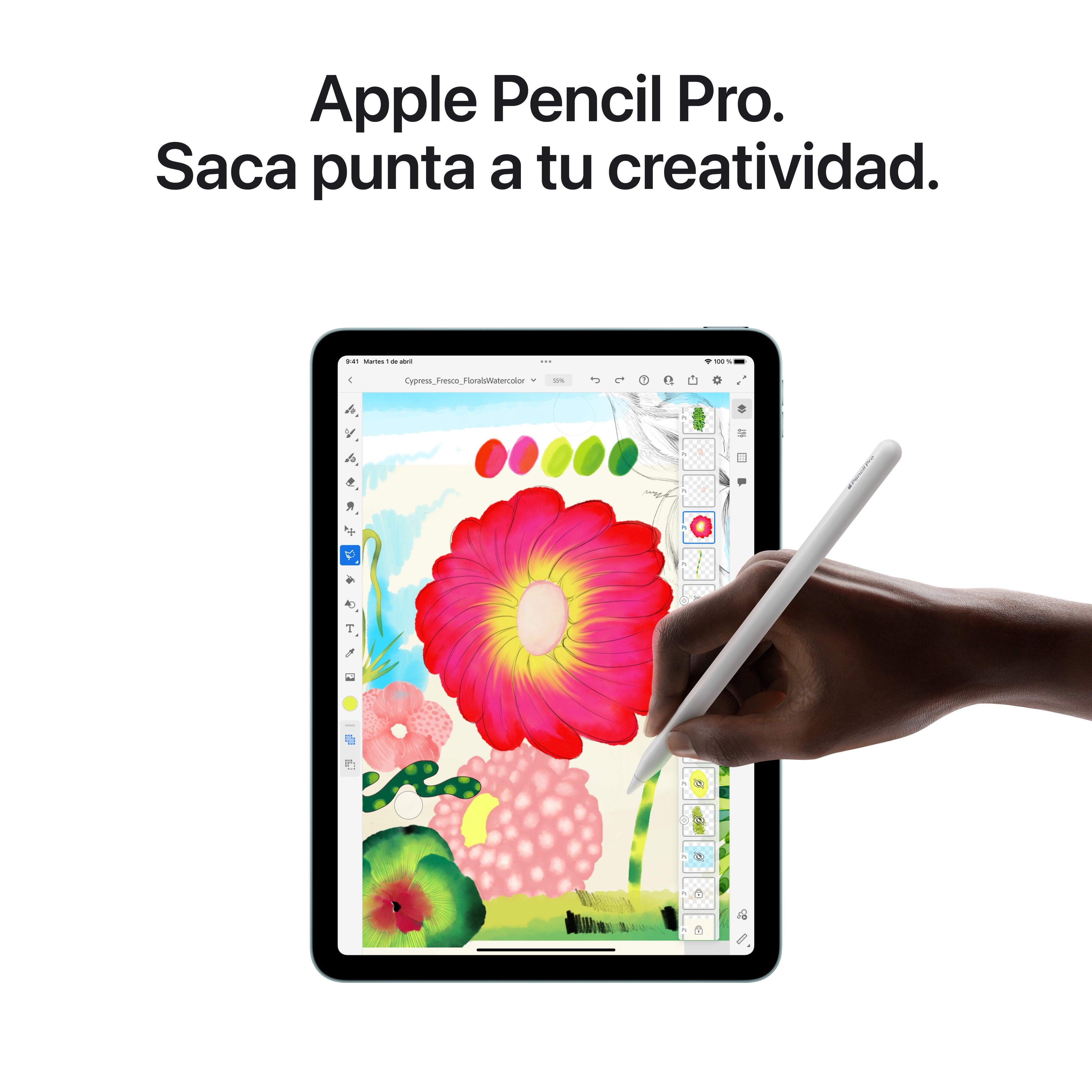 EAN 0195950000108 - Apple iPad Air Apple M 1 TB 27,9 cm (11") 8 GB Wi-Fi 6E (802.11ax) iPadOS 18 Gris imagen 6