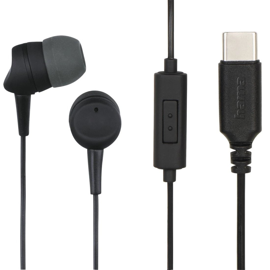 EAN 4047443522603 - Hama 00184192 auricular y casco Auriculares Alámbrico Dentro de oído Llamadas/Música USB Tipo C Negro, Gr imagen 1